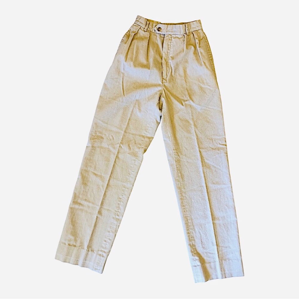 Vintage Women’s Liz Claiborne Cream Corduroy Trousers